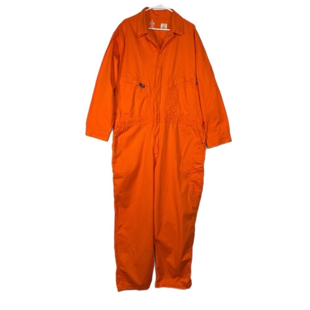 LAPCOFR Deluxe 7oz 100%Cotton CVFRD7OR Flame Resistant Orange Coveralls